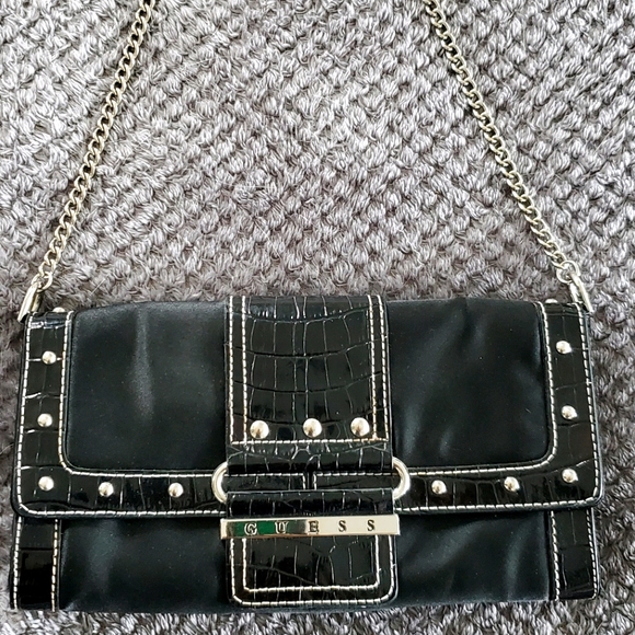 Guess Satin Clutch Bag - Picture 1 of 3